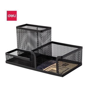 DELI Schreibtisch Organizer Mesh 3-teilig schwarz