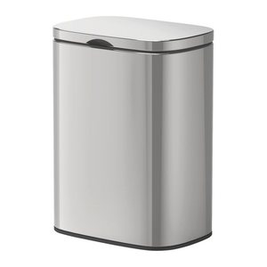 WENKO Sare Kosmetikeimer Wandmontage 5,0 l silber, glänzend, 1 St.