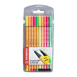 STABILO point 88 und pen 68 Malset farbsortiert, 10 St.