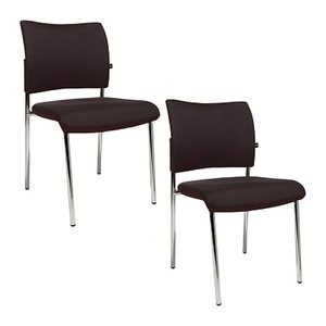 Topstar Besucherstühle Visit 10 NV190 G08 braun Stoff, 2 St.