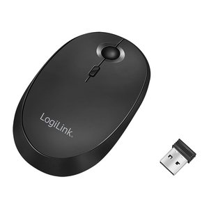 Logilink Maus Funk & Bluetooth,2.4GHz,800/1200/1600dpi,schw.
