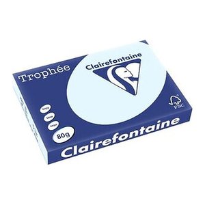 Clairefontaine Kopierpapier Trophée hellblau DIN A3 80 g/qm 500 Blatt