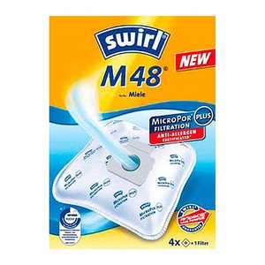 swirl® MicroPor Filtration M 48 Staubsaugerbeutel, 4 St.