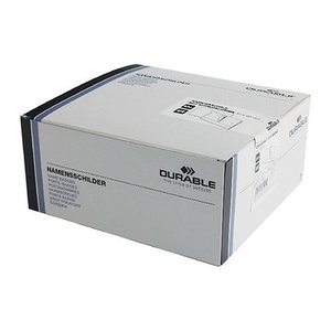DURABLE Namensschilder mit Krokoklemme 9,0 x 5,4 cm, 25 St.