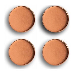 Zeller Magnete roségold, Metall Ø 2,3 x 0,9 cm, 4 St.