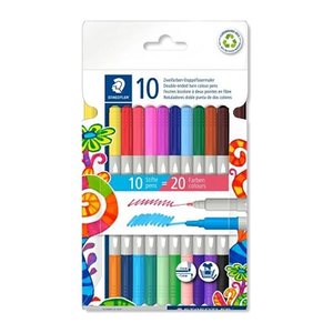 STAEDTLER Fasermaler D.spitze Twin color 10 St. retail