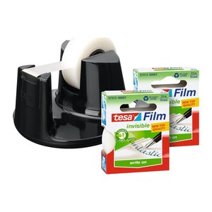 tesa Tischabroller Easy Cut Compact schwarz