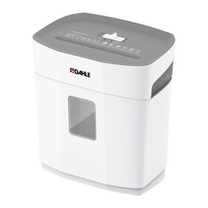 DAHLE PaperSAFE 100 Aktenvernichter mit Partikelschnitt P-4, 5 x 18 mm, bis 5 Blatt, lichtgrau