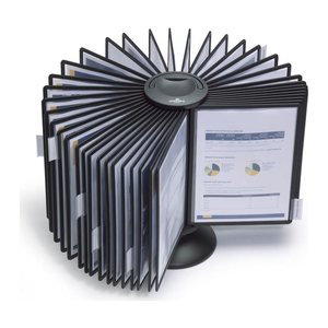 DURABLE Sichttafelsystem SHERPA® Display System carousel 40 563301 DIN A4 schwarz mit 40 St. Sichttafeln, 1 St.