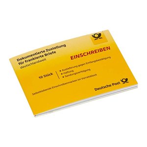 Deutsche Post 2,65 € Einschreibenmarken 2289 selbstklebend, 10 St.