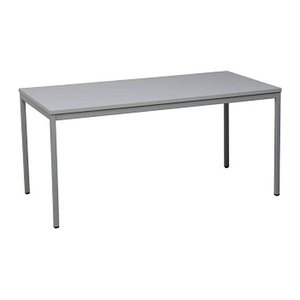 Gürkan Mehrzwecktisch grau rechteckig, Vierkantrohr grau, 160,0 x 60,0 x 75,0 cm