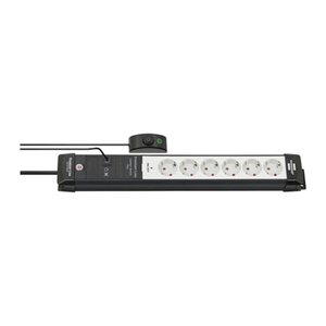 brennenstuhl Premium-Line Comfort Switch Plus 6-fach Steckdosenleiste mit Fußschalter 3,0 m schwarz