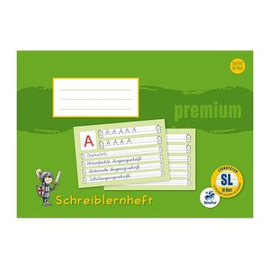 Staufen® Schreiblernheft Premium Lineatur SL liniert DIN A4 quer ohne Rand, 16 Blatt, 1 St.