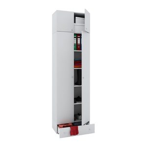 VCM my office Aktenschrank Vandol, 912251 buche 4 Fachböden 70,0 x 40,0 x 238,0 cm