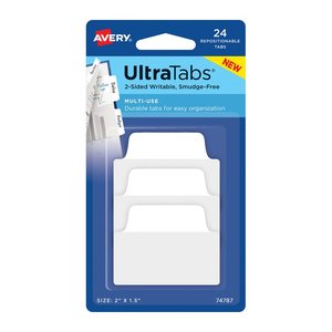 AVERY Zweckform UltraTabs Multi-Use Haftmarker weiß 24 Blatt