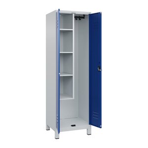CP Putzmittelschrank Classic Plus 080110-00 S10003 enzianblau, lichtgrau 4 Fachböden 60,0 x 50,0 x 195,0 cm, aufgebaut, 1 St.