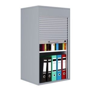 VCM my office Aktos L Rollladenschrank grau 1 Fachboden 50,0 x 40,0 x 93,0 cm