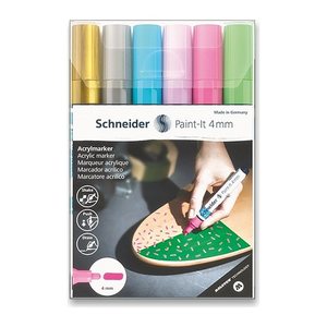 Schneider Paint-It 320 V2 Acrylstifte farbsortiert 4,0 mm, 6 St.