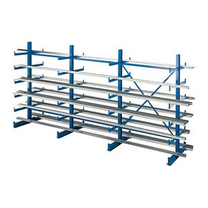 SCHULTE Anbau-Schwerlastregal K1000 14491 enzianblau 125,0 x 100,0 x 200,0 cm