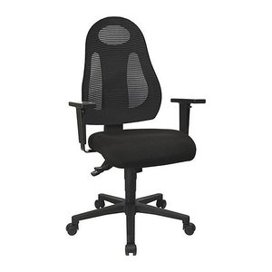 Topstar Bürostuhl Free Art, FR100 G200 Stoff schwarz, Gestell schwarz