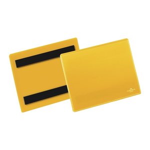 DURABLE Magnettaschen gelb A6, 50 St.