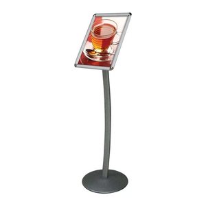 update displays Infoständer silber DIN A3 35,8 x 35,8 x 117,6 - 121,2 cm, 1 St.