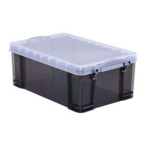 Really Useful Box Aufbewahrungsbox 9,0 l transparent, grau 39,5 x 25,5 x 15,5 cm, 1 St.