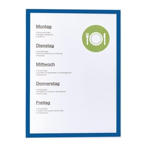 magnetoplan Magnetrahmen blau A4, 5 St.