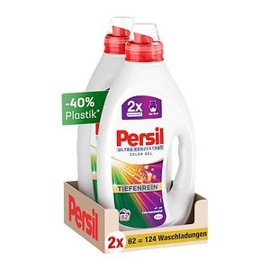 Persil ULTRA KONZENTRAT COLOR GEL TIEFENREIN Waschmittel flüssig, 2x 1,24 l