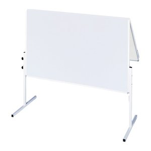 FRANKEN mobiles Whiteboard X-tra!Line klappbar 120,0 x 150,0 cm weiß lackierter Stahl