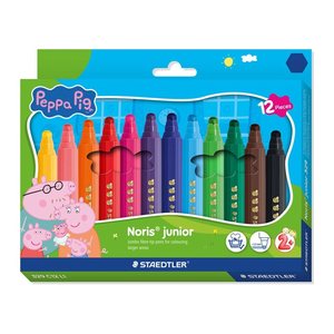 STAEDTLER Noris junior Peppa Pig Edition Filzstifte farbsortiert, 12 St.