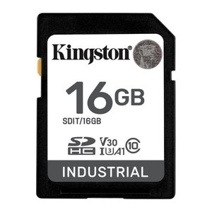 SD Card 16GB Kingston SDHC Industrial -40C to 85C retail