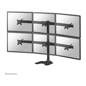 Neomounts Monitor-Halterung FPMA-D700DD6 schwarz für 6 Monitore, Tischständer