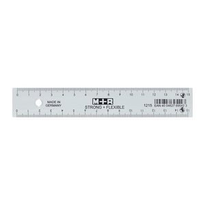 M + R Lineal STRONG + FLEXIBLE 15,0 cm, glasklar