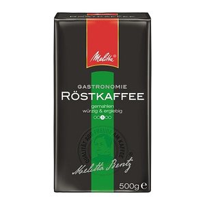 Melitta Gastro würzig Kaffee, gemahlen, Robustabohnen kräftig, 500 g