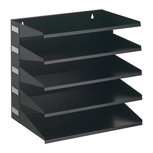 DURABLE Sortierstation schwarz mit 5 Fächern