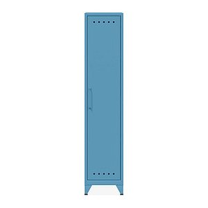 BISLEY Stahlschrank Fern Locker FERLOC3S605 blau 3 Fachböden 38,0 x 51,0 x 180,0 cm, aufgebaut, 1 St.