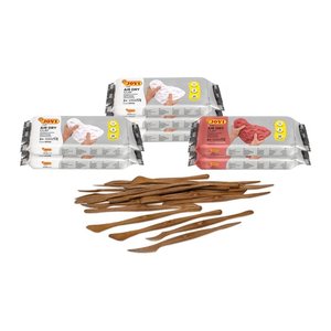 JOVI Modelliermasse Air Dry weiß, terrakotta