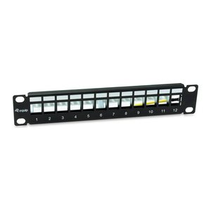 Equip 10" Patchpanel 12xKeystones FTP 1U RAL9005