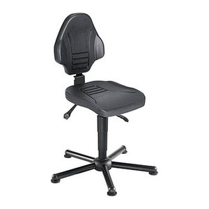 meychair XXL Arbeitsdrehstuhl W13-25-TG-PU schwarz