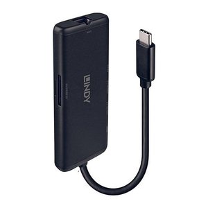 LINDY DST-Mini, USB Typ C 4K Laptop Mini Dock