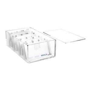 MAUL Visitenkartenbox glasklar, für 400