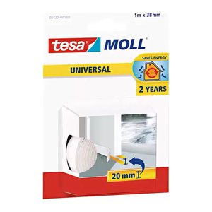 tesa tesamoll® UNIVERSAL Türdichtung Dichtungsband weiß 3,8 cm x 1,0 m 1 St.