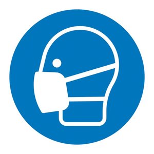SafetyMarking® Gebotsaufkleber "Maske benutzen" rund 20,0 cm, 1 St.