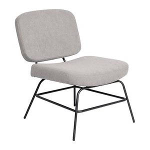 meet powered by PAPERFLOW Sessel CURVE grau schwarz Stoff 57,0 x 71,0 x 75,5 cm, 1 St.