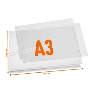 DURABLE Dokumentenhüllen transparent A3, 5 St.