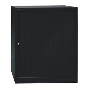 BISLEY Rollladenschrank schwarz 2 Fachböden 80,0 x 43,0 x 103,0 cm