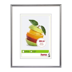 hama  Bilderrahmen Sevilla silber 21,0 x 29,7 cm, 1 St.