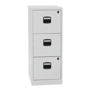 BISLEY Home PFA 3 Hängeregistraturschrank lichtgrau 3 Schubladen 41,3 x 40,0 x 101,5 cm, 1 St.