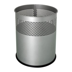 helit Papierkorb 15,0 l grau, 1 St.